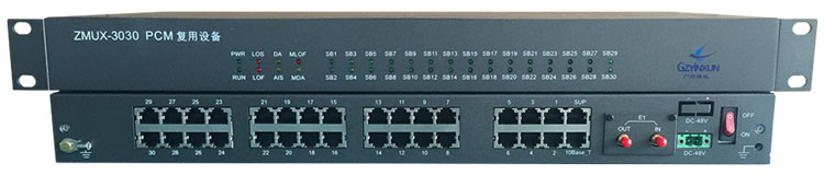 PCM復用設(shè)備為E1傳輸